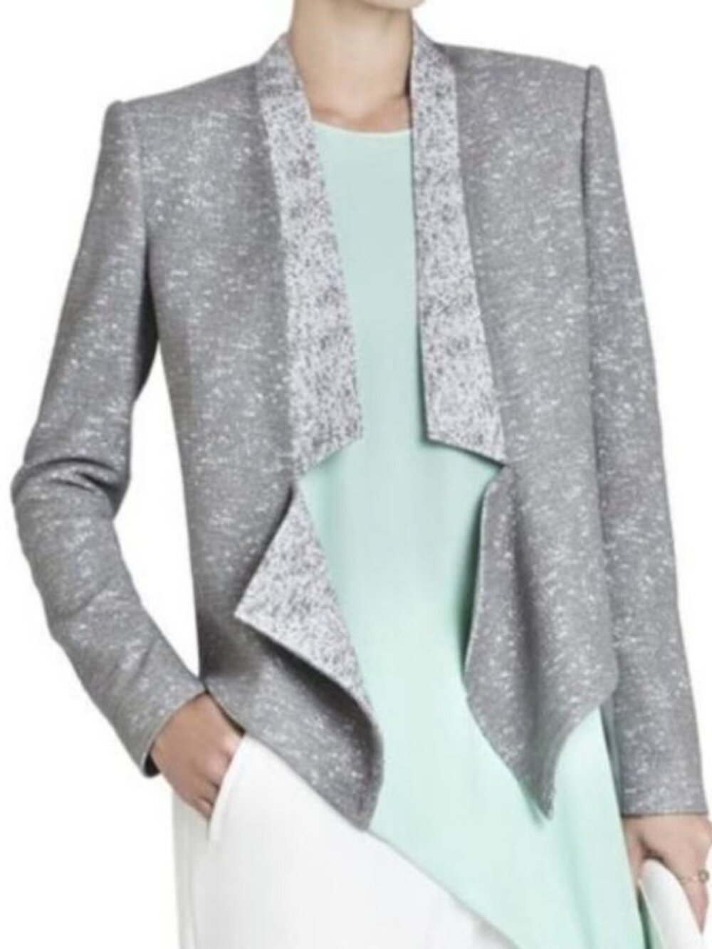 Bcbg Max Azria Candice Blazer Grey sz Large